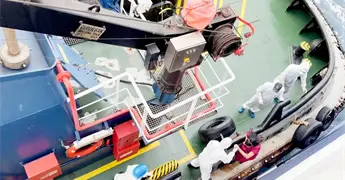 Dentro del crucero en el centro del brote de hantavirus