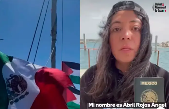 Mexicana repatriada tras intercepción de flotilla global Sumud