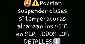 Niega SEGE suspensi&oacute;n de clases por calor extremo