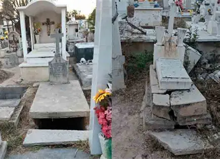 Vandalizan tumbas del pante&oacute;n Hidalgo