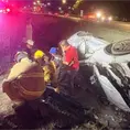 Vuelca raudo auto en carretera a M&eacute;xico