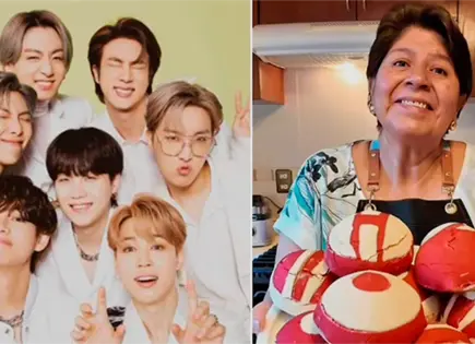 Abue Angie sorprende con receta de conchas ARMY en concierto de BTS en M&eacute;xico