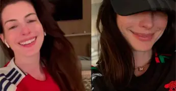 Anne Hathaway celebra clasificaci&oacute;n del Arsenal a final de Champions