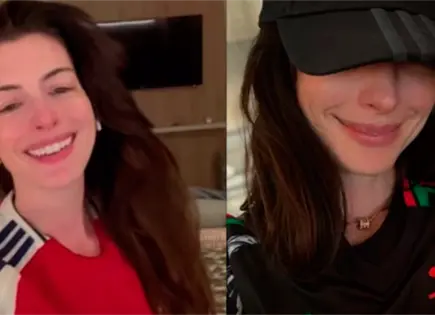 Anne Hathaway celebra clasificaci&oacute;n del Arsenal a final de Champions
