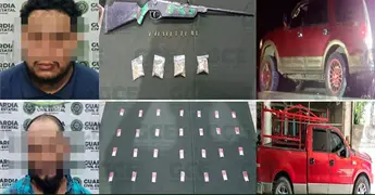 Detienen a dos sujetos con droga en operativos