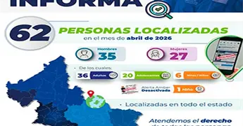 En el mes de  abril, hallan a 62 personas desaparecidas