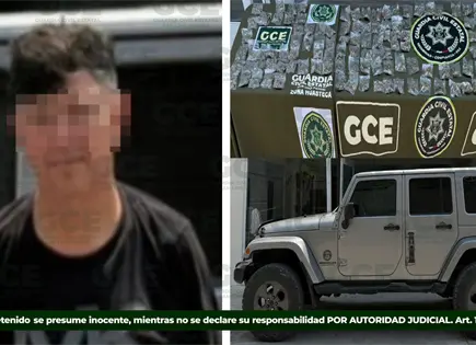 Detienen a hombre con 133 bolsas de marihuana en Valles