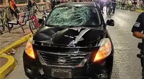 Tras rodada, una ciclista es arrollada por autom&oacute;vil