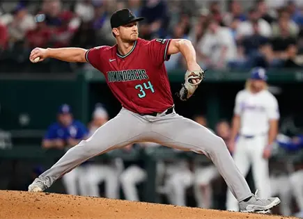 Blanquean Soroka y Dbacks a los Rangers