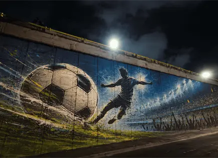 Alistan murales futboleros en puentes de Salvador Nava