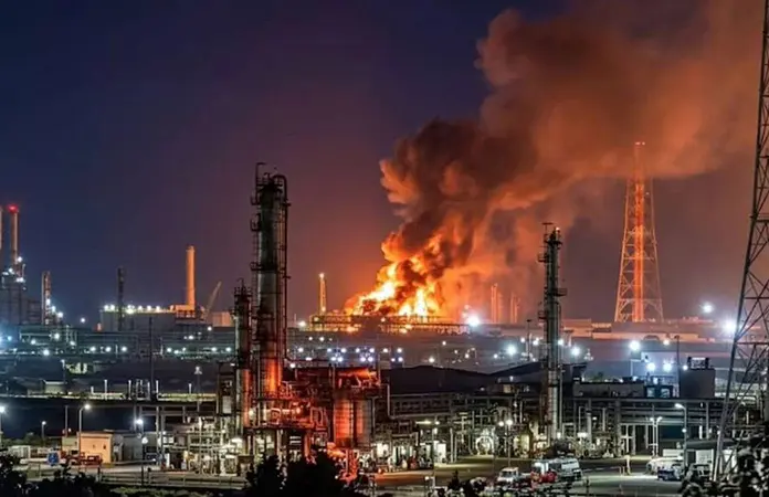 Muere herido en incendio en refinería