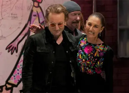 Sheinbaum destaca dichos de U2 sobre programas sociales en M&eacute;xico
