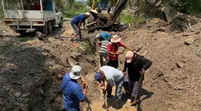 Fuga en el tanque cuatro provoca desabasto de agua