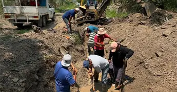 Fuga en el tanque cuatro provoca desabasto de agua