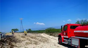 Colocan franjas para prevenir incendios