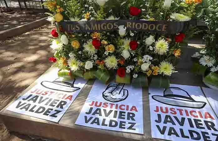 Justicia, reclama viuda del periodista Javier Valdez
