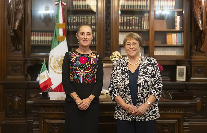 México refrenda apoyo a Bachelet para la ONU