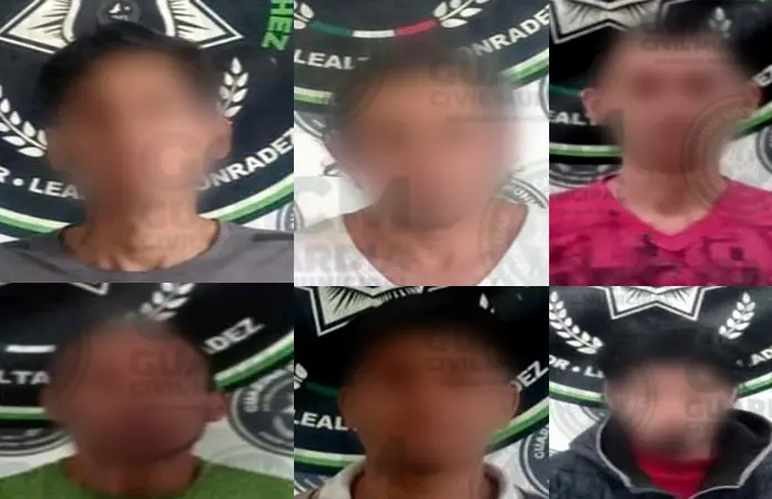 Sorprenden a seis con enervantes en Soledad