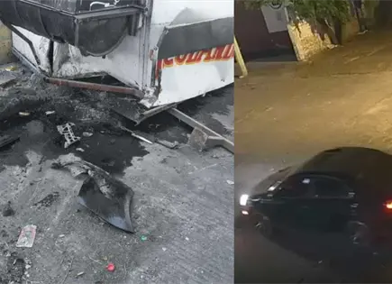 Buscan a conductora que destruy&oacute; puesto de comida en Abastos