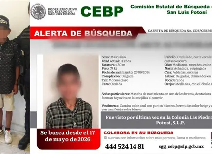 Localizan en calles de la Librado Rivera a ni&ntilde;o con ficha de b&uacute;squeda