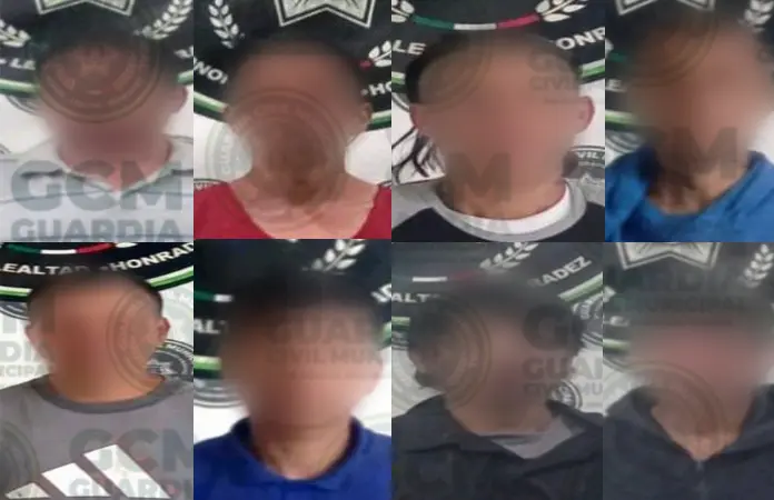 Asegura la GCMa nueve viciosos