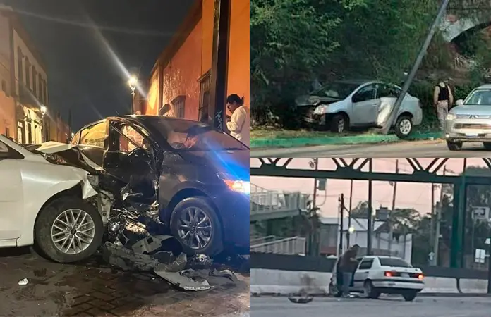 Tres aparatosos choques dejan solo dos lesionados