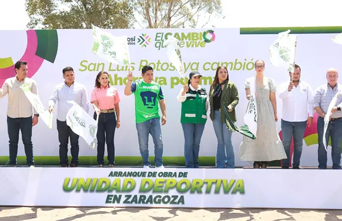 Gallardo arranca construcción de Unidad Deportiva