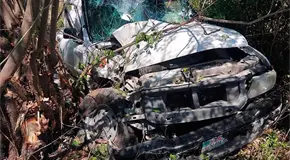 Queda prensado tras percance en la Tamuín–San Vicente