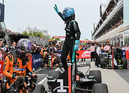 George Russell y Kimi Antonelli protagonizan altercado en Canadá George Russell y Kimi Antonelli protagonizan altercado en Canadá