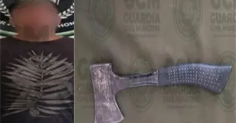 Andaba armado con hacha y causando da&ntilde;os