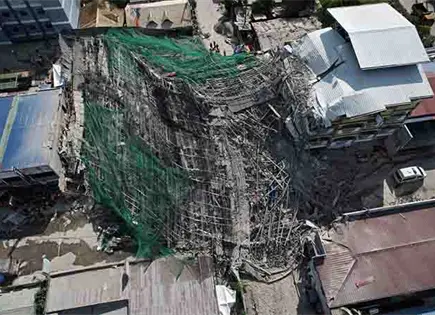 Colapsa un edificio en Filipinas; un muerto