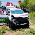Fallece pasajera de taxi en choque carretero