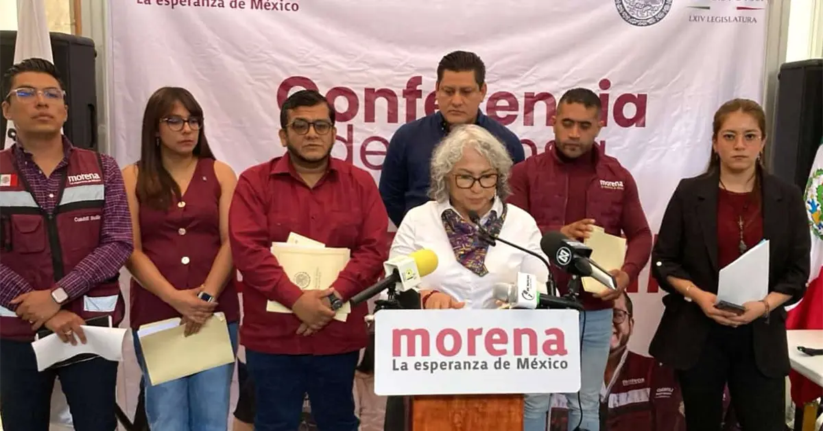 Morena critica persecución en contra de una militante Morena critica persecución en contra de una militante