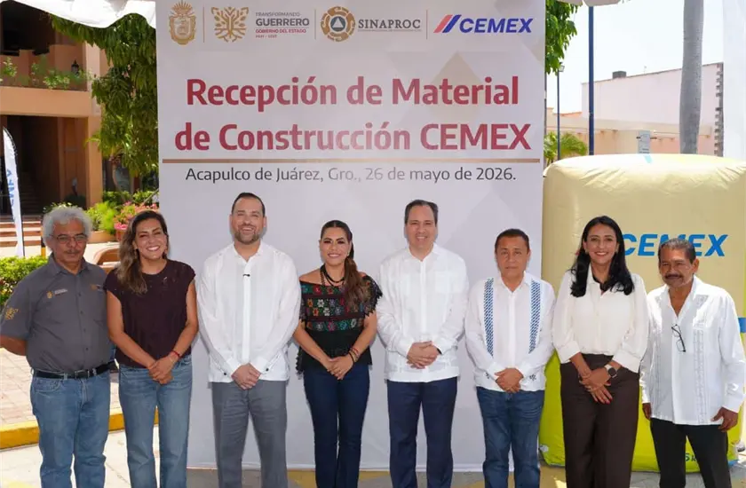 Cemex y Guerrero "le echan los kilos" por la reconstrucci&oacute;n de San Marcos
