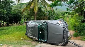 Empleados del RAN sufren aparatoso accidente