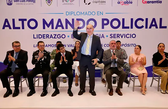 San Luis Capital e INAP realizan Diplomado Nal.en Alto Mando Policial