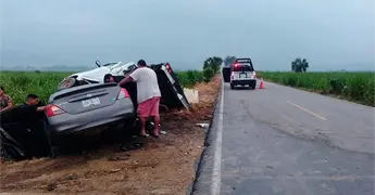 Accidente en la Valles-Naranjo deja tres heridos