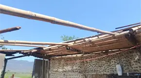 Tormenta dej&oacute; 20 casas afectadas