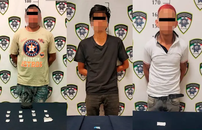 Arresta la Municipal a tres con cristal