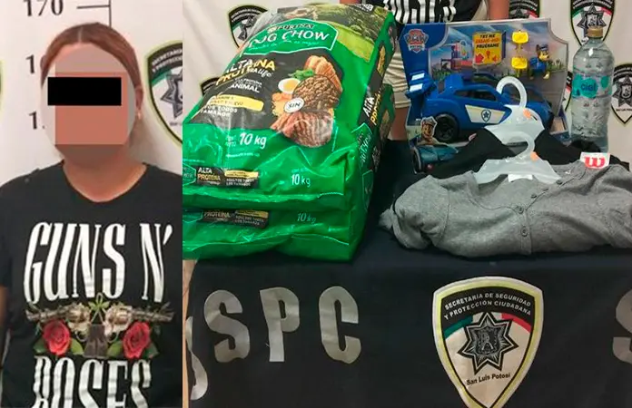 Mujer es sorprendida robando en un Walmart