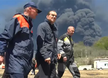 Ataques con drones ucranianos causan incendios en depósitos rusos Ataques con drones ucranianos causan incendios en depósitos rusos
