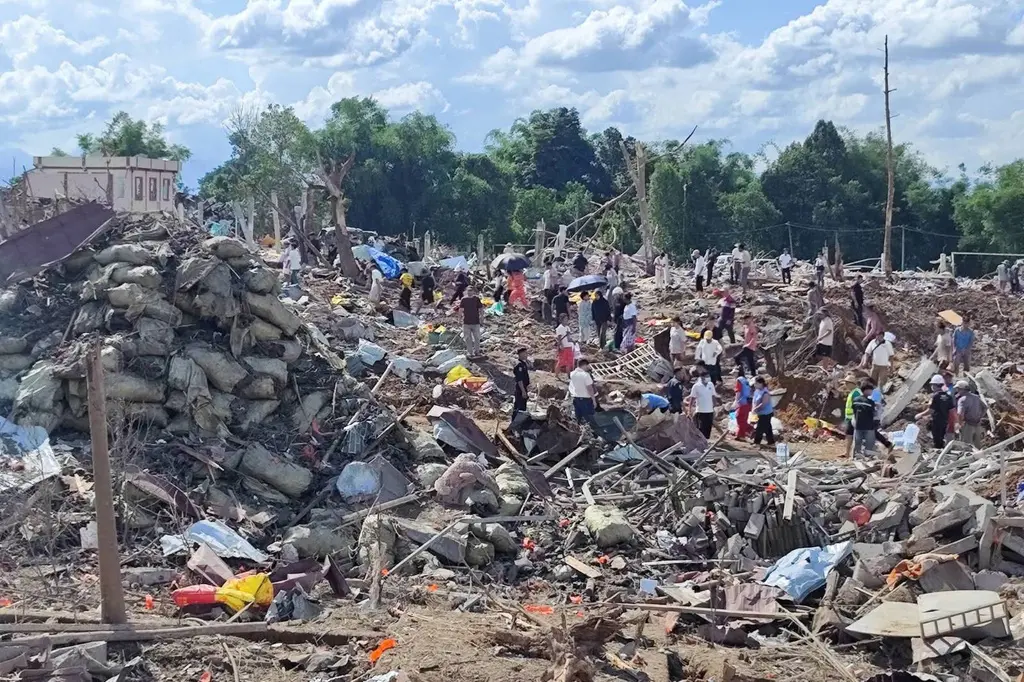 Explosión en Myanmar deja hasta 59 muertos y 70 heridos