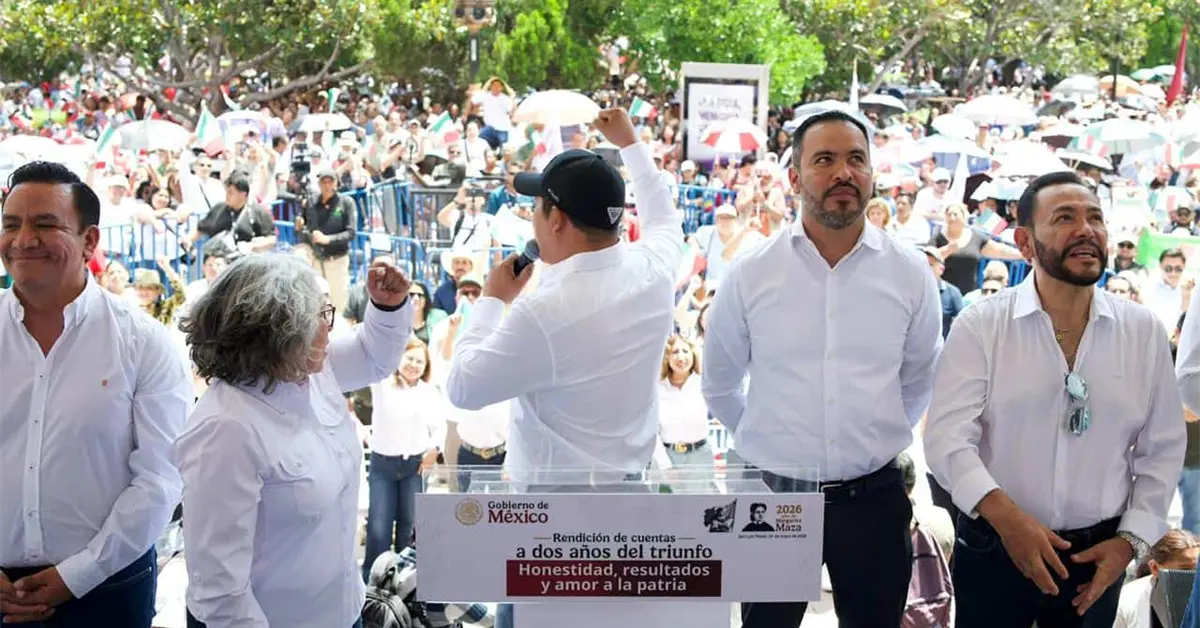 Re&uacute;nen a miles en SLP por mensaje de Sheinbaum