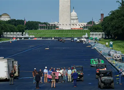 Trump ordena rellenar Estanque Reflectante tras renovaciones en Washington