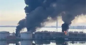 Ucrania ataca terminal en San Petersburgo