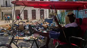 Basura cubre las calles cubanas