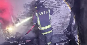 Brasero provoca un incendio en cuartucho