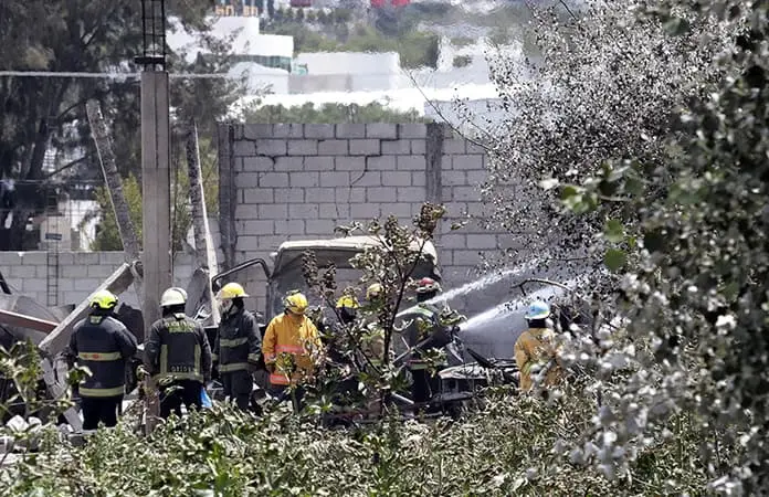 Explosi&oacute;n causa terror en Puebla