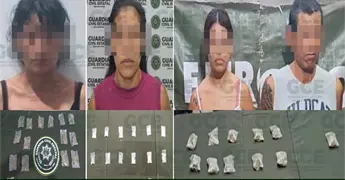 Sorprenden a narcomenudistas con mota y cristal