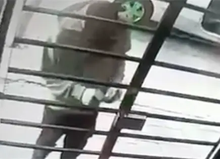 VIDEO | Captan a sujeto manipulando acceso peatonal de una privada en Soledad